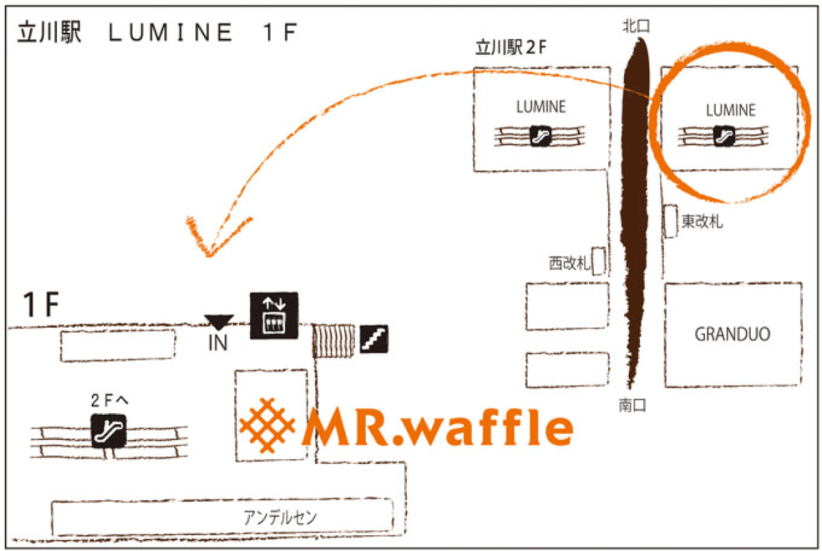 ルミネ立川店map