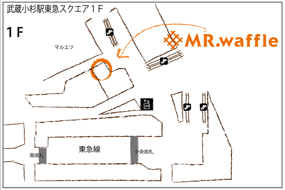 武蔵小杉東急スクエア店map